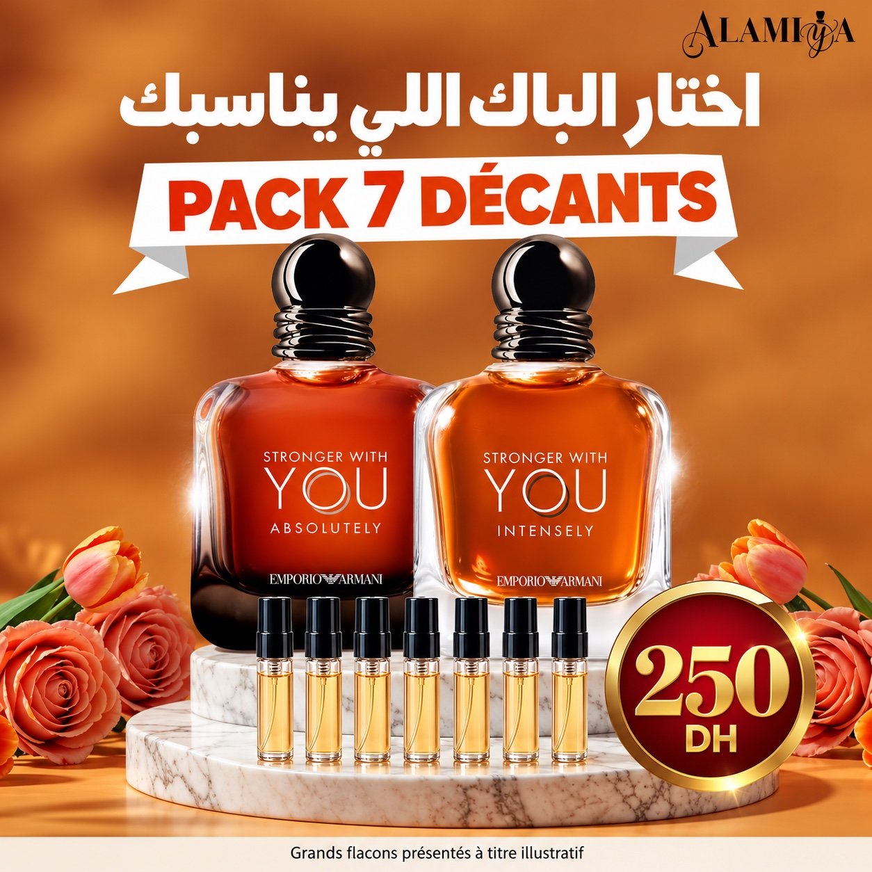 Pack de 7 décants Stronger With You Alamiya